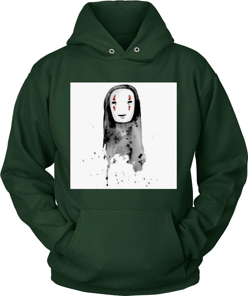 Studio Ghibli Spirited Away Unisex Hoodie - Either You Love Soccer (1000x1000), Png Download