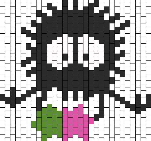 Sitting Soot Sprite From Spirited Away Bead Pattern - Perler Beads Spirited Away (608x566), Png Download