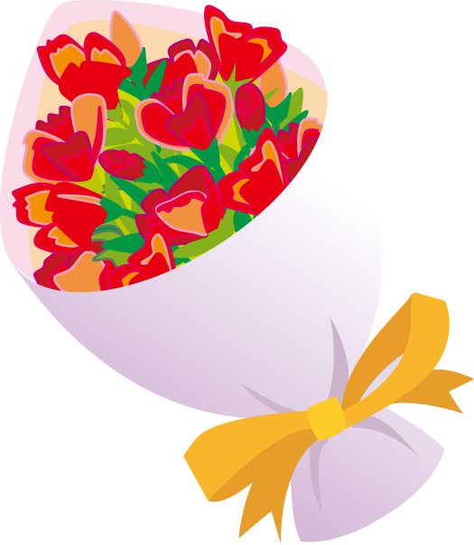 Bouquet Of Flowers Clipart - Bunch Of Flowers Clipart (525x603), Png Download
