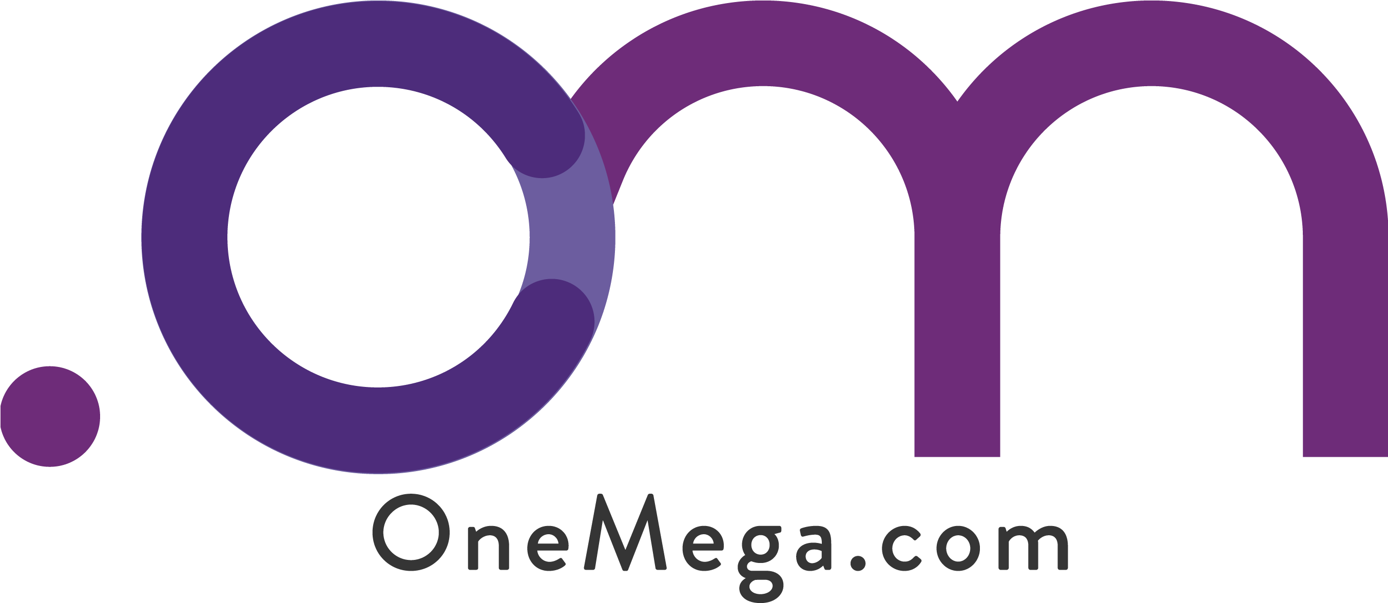 Onemega Logo - Logo (2703x1191), Png Download