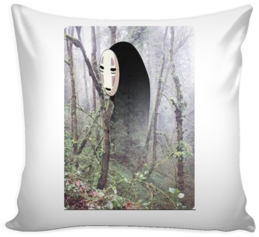Studio Ghibli Spirited Away No Face Pillow Cover Offer - Pillow (580x580), Png Download