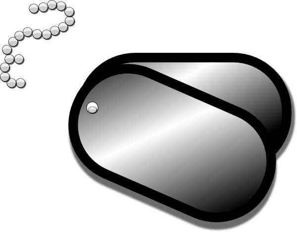 Dog Tags Clip Art (600x470), Png Download