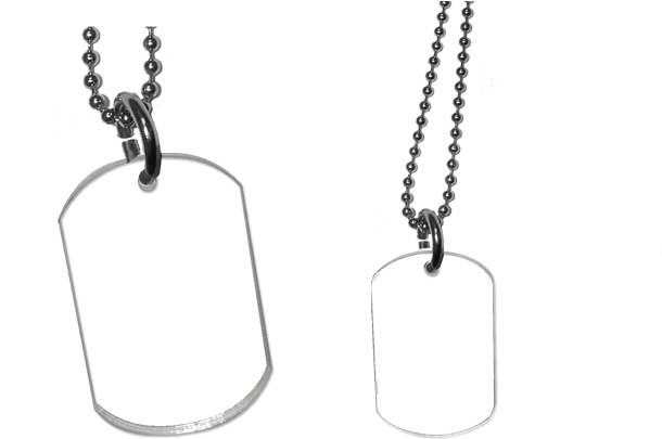 Laser Etched Dog Tags - Locket (658x424), Png Download