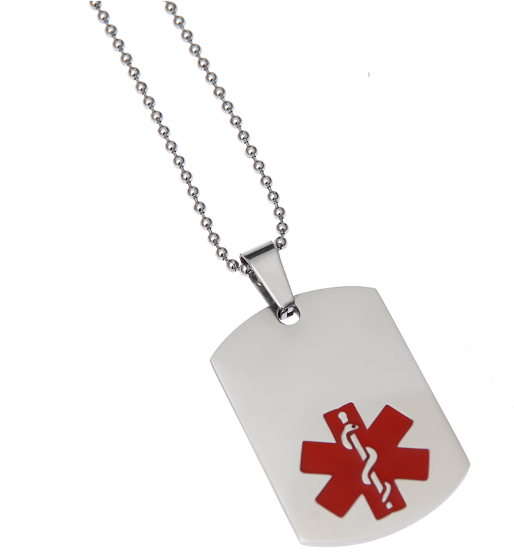 Stainless Steel Dog Tags - Mediband Dog Tag Stainless Steel (800x800), Png Download
