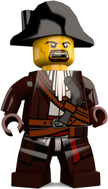 Brick Loot Exclusive James Brickster Pirate Custom - Lego Minifigure (700x700), Png Download
