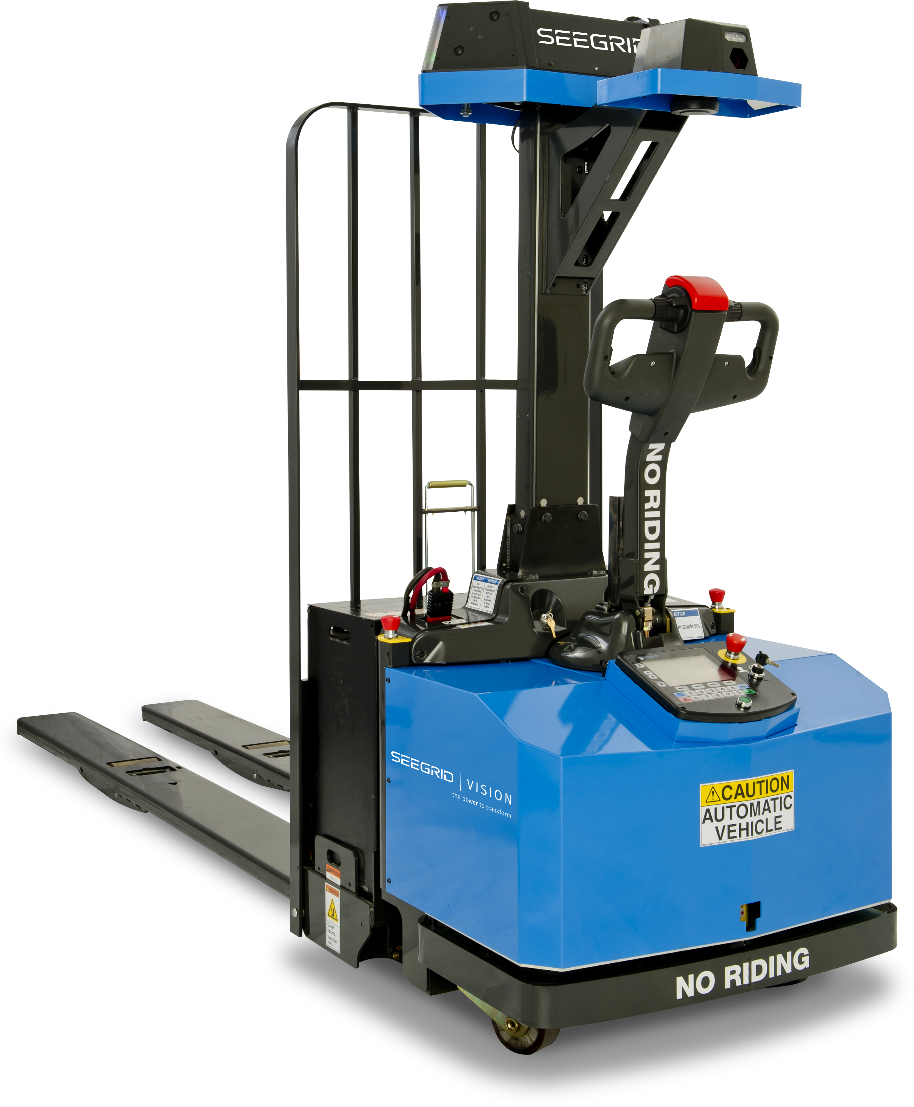 Gp8 Pallet Truck - Automated Guided Vehicles Seegrid (3450x3900), Png Download
