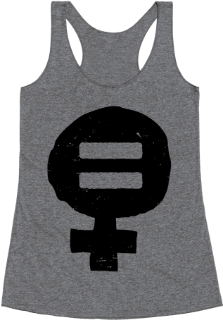 Feminism & Equality Symbol Racerback Tank Top - Ruth Bader Ginsburg Shirt Workout (484x484), Png Download
