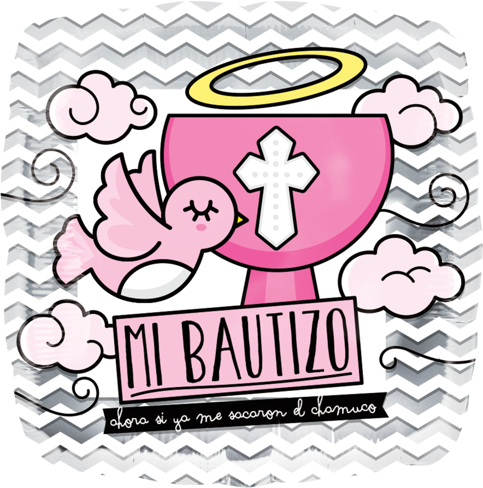 Bautizo Paloma Rosa - Mi Bautizo (600x600), Png Download
