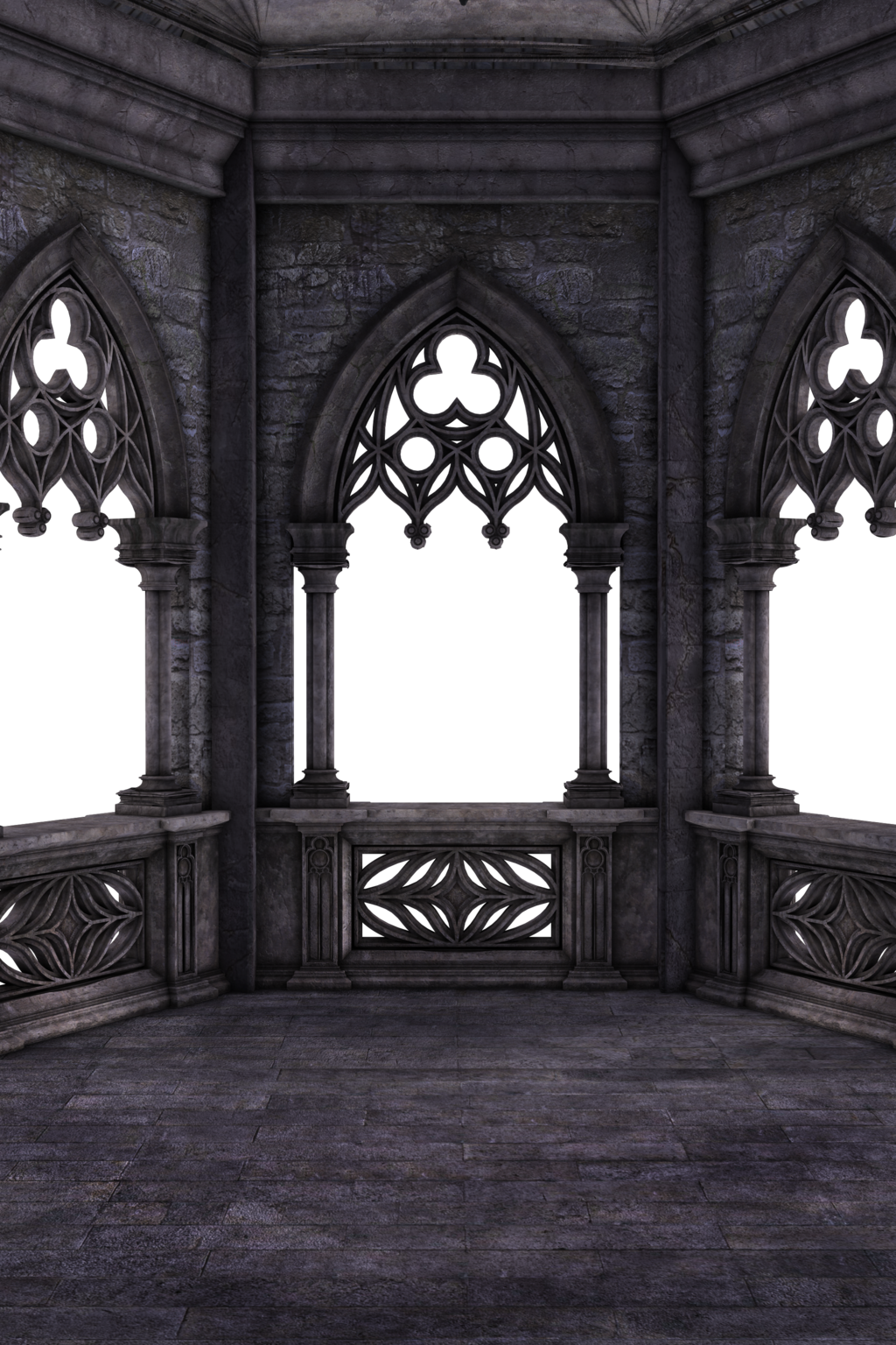 Hd Backgrounds, Sophia Charles Popular - Castle Balcony At Night (1024x1536), Png Download