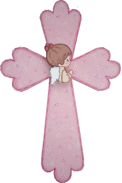 Anuncios - Cruz Rosa Para Primera Comunion (418x626), Png Download