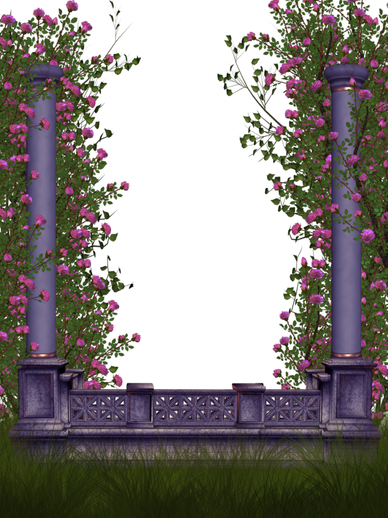 Grass And Balcony By Romiposer Roses From Jaguarwoman - Png Rose (774x1032), Png Download