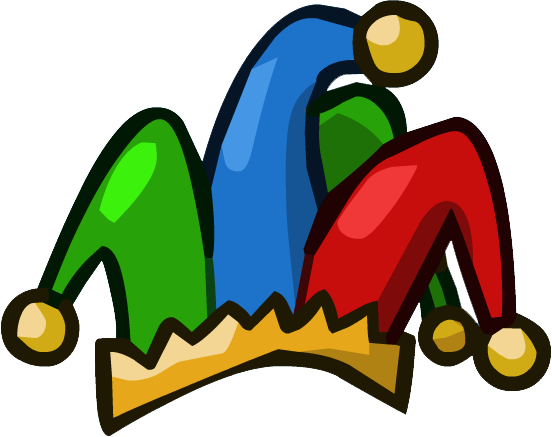 Pet Jester Hat - Jester Hat Clip Art (552x437), Png Download