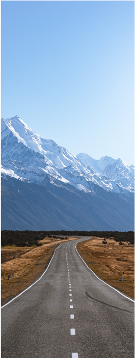New Zealand Road Door Mural - New Zealand (700x700), Png Download