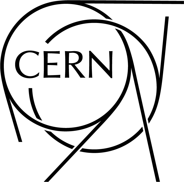Cern Logooutline Black 04 (768x768), Png Download