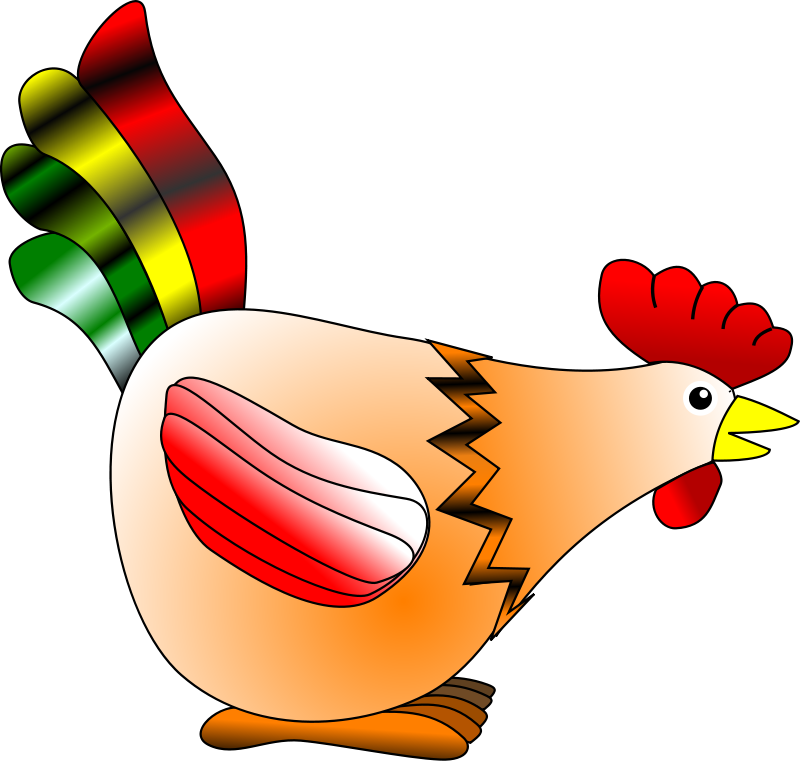 Jester Hat Clipart - Custom Rooster Shower Curtain (800x761), Png Download