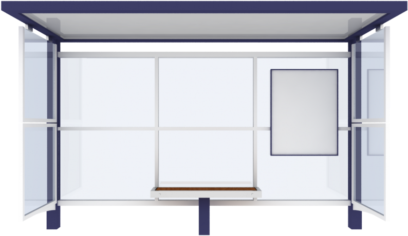 Bus Stop Shelter Png (1000x521), Png Download