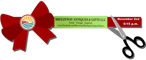 Breezeway Antiques & Gifts - Ribbon Cutting Ceremony Png (500x298), Png Download