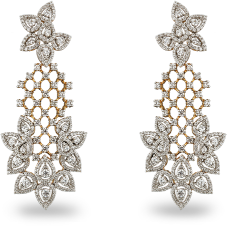 Fancy Cut Diamond Earrings - Earrings (500x500), Png Download