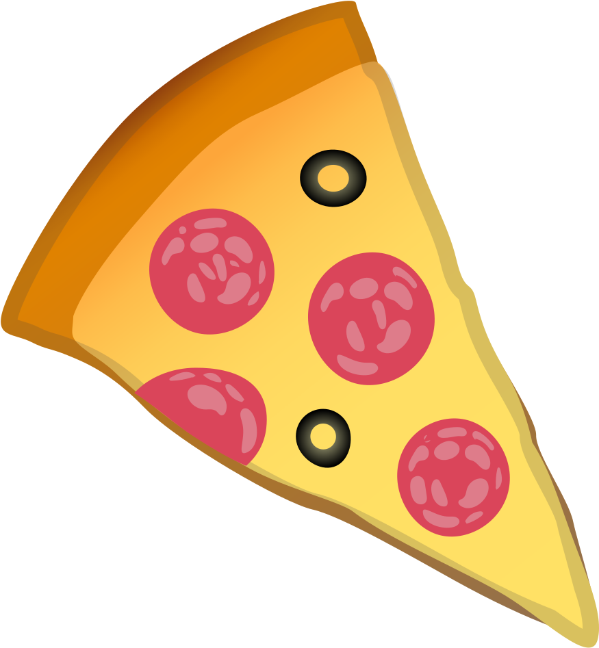 Download Svg Download Png - Pizza Android Emoji (1024x1024), Png Download