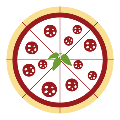 Pizza Party Icon - Flat Pizza Icon Png (383x384), Png Download