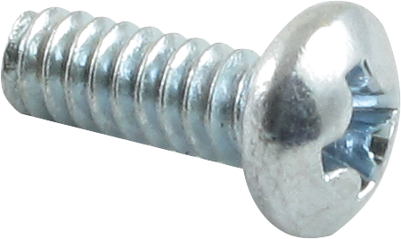 6/32, Phillips, Pan Head, Machine, Zinc - Screw (450x268), Png Download