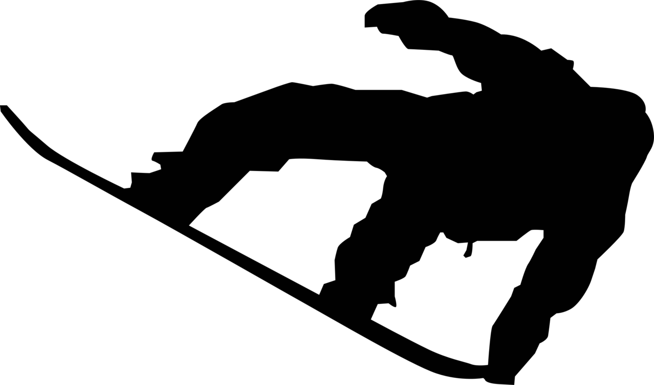 Snow Boarder Clipart Png For Web (594x350), Png Download