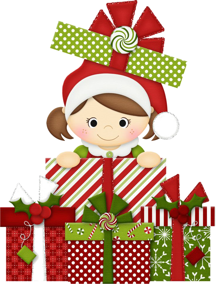 Menina Natal - Dibujos Navideñas En Png (736x967), Png Download