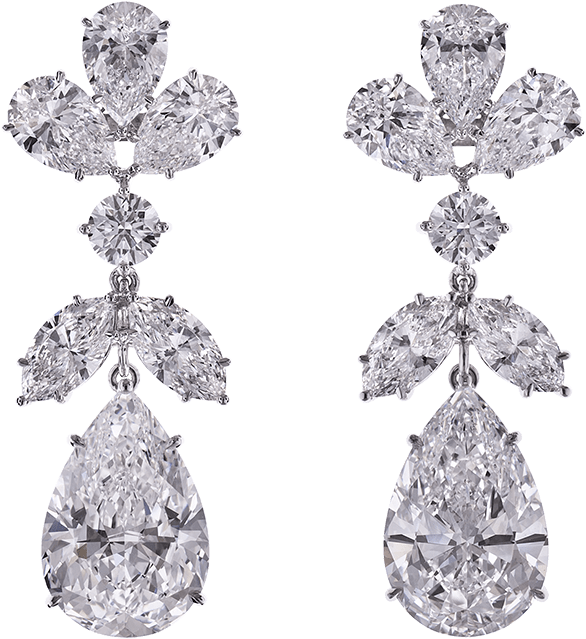 Diamond Jewellery - Earring (1000x1000), Png Download