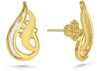 Real Diamond Earring - Diamond Earring (500x500), Png Download