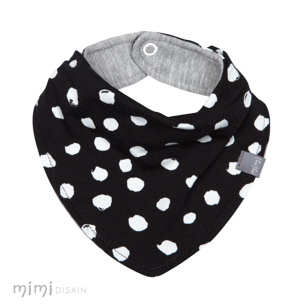 Mimi Bib Black White Dot - Polka Dot (800x800), Png Download
