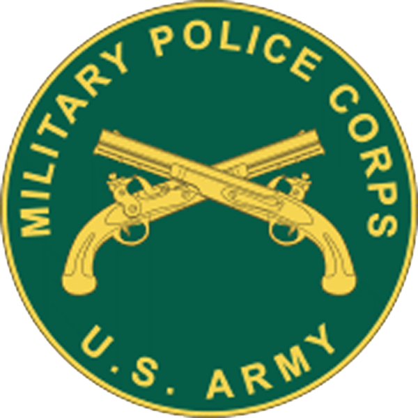 Army Military Police Insignia Clipart - Us Army Military Police Flag (600x600), Png Download