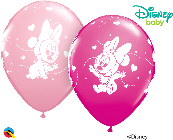 Baby Minnie Mouse Hearts - Mminnie Baby Png (600x480), Png Download