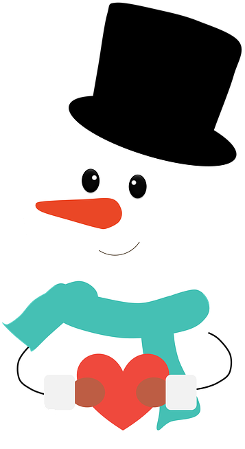 Free Winter Clipart 13, - Festive Greetings Baby Beanie, Pale Blue/light Sea (631x1155), Png Download