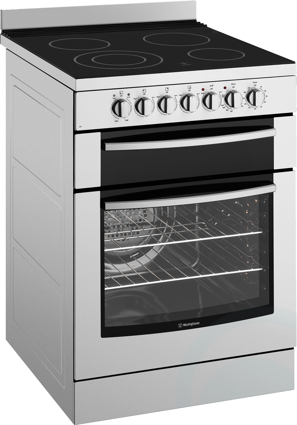 Oven Clipart Transparent - Westinghouse Wfe619sa (1129x1614), Png Download