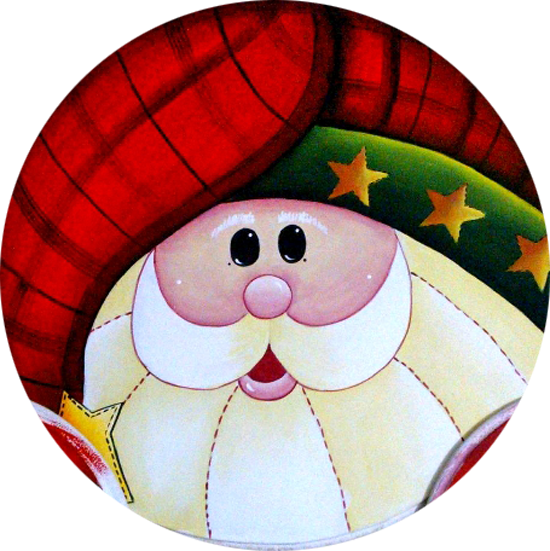 Santa Hat Clipart Pixel - Caras De Papa Noel Country (550x551), Png Download