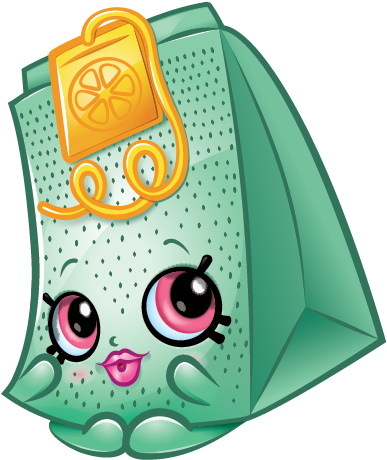 Herb L Teabag Art - Shopkins Herb L Teabag (577x496), Png Download
