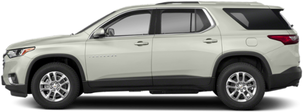 New 2019 Chevrolet Traverse Lt Cloth W/1lt - 2018 Chevy Traverse White (640x480), Png Download