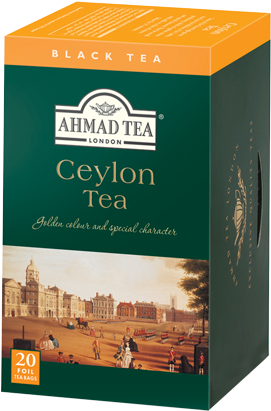 20 Foil Teabags - Ahmad Tea Ceylon Tea (314x452), Png Download