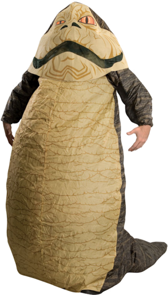 The Inflatable Star Wars Adult Jabba Hutt Costume Includes - Star Wars Fancy Dress (366x580), Png Download