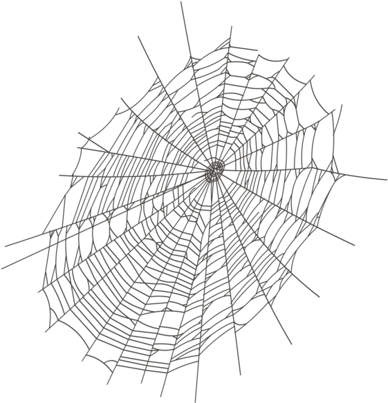 Halloween Large Spider Web Png Clipart - Transparent Spider Web Clipart (579x600), Png Download