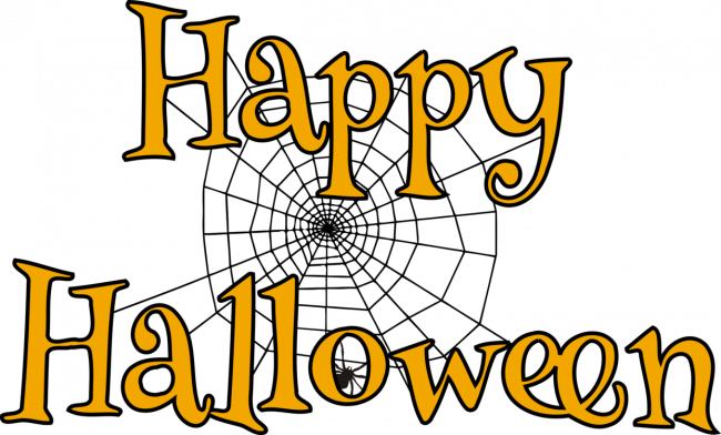 Halloween Sign Of Spider Webs Clipart Png (650x392), Png Download