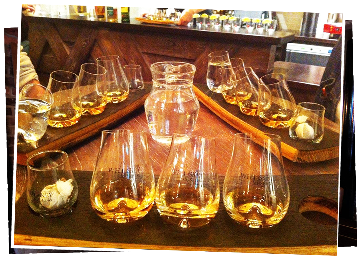 Whiskey Glass Display - Irish Whiskey Museum (1400x932), Png Download