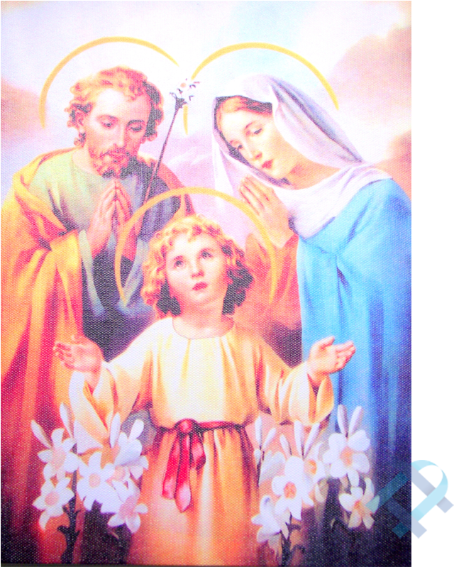 Holy Family In Cherry Frame 10.25x12.25" 8x10 Print (800x800), Png Download