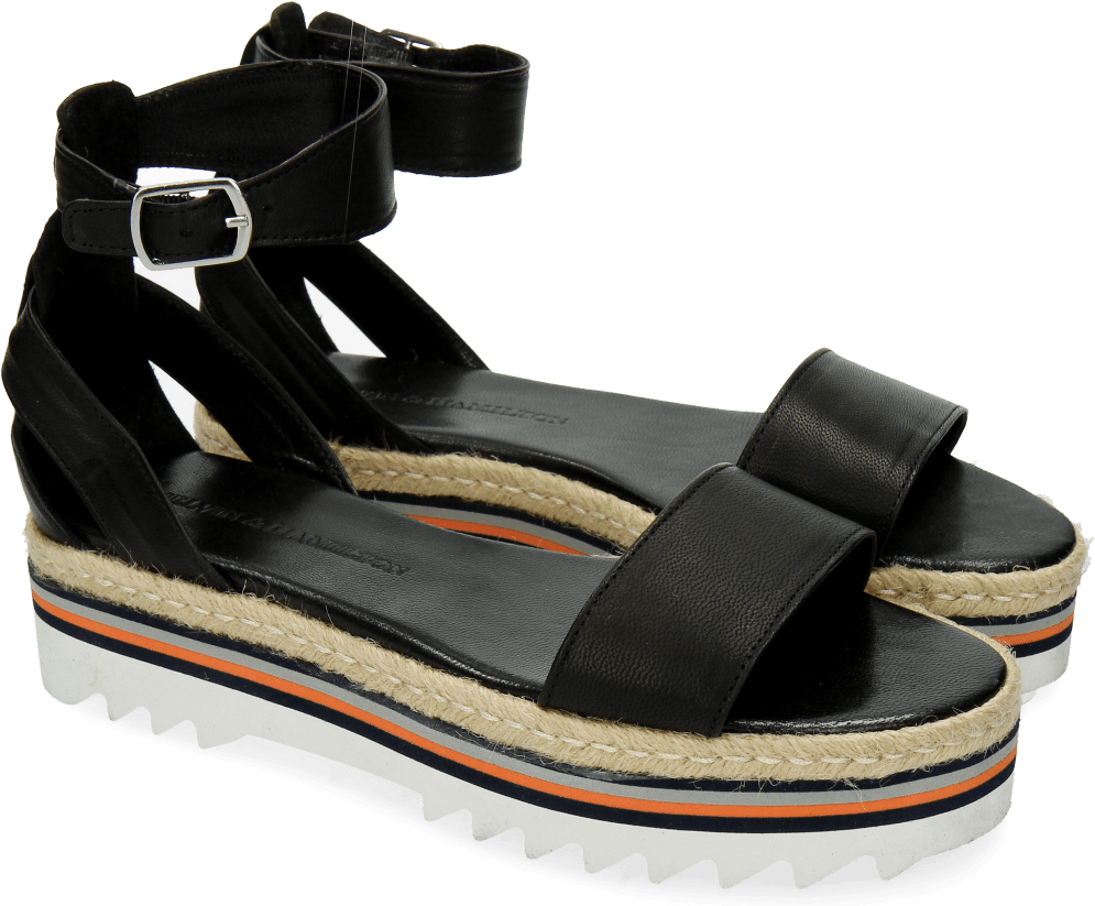 Sandals Celia 1 Vienna Plain Black - Sandal (1024x1024), Png Download