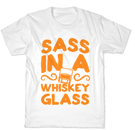 Sass In A Whiskey Glass Kids T-shirt - Barney Dead (484x484), Png Download