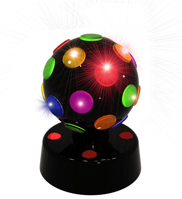 Led Party Light Effect Led-discoball Multi-colour No. (640x807), Png Download