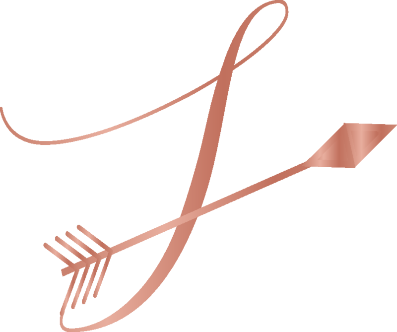 Courage - Transparent Rose Gold Arrow (800x669), Png Download