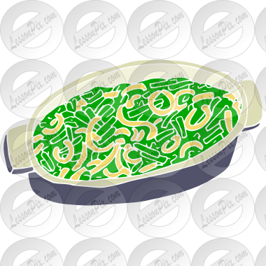 Green Bean Casserole Stencil For Classroom / Therapy - Green Bean Casserole (380x380), Png Download