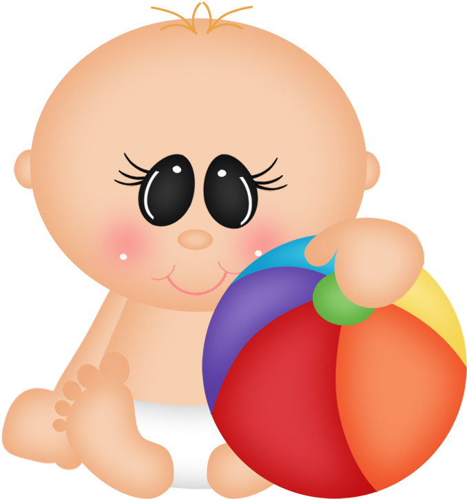 Beach Clipart Baby - Baby On Beach Clip Art (720x750), Png Download