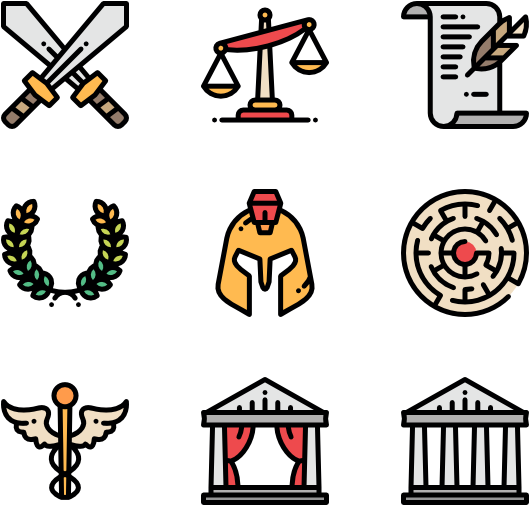 Ancient Greece - Baby Shower Icon (600x564), Png Download